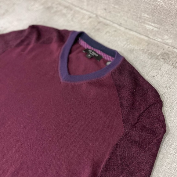TED BAKER LONDON V-NECK SWEATER - Picture 2 of 4